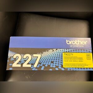 New & Unopened Box Orginal Brother Genuine TN227Y High Yield YellowToner